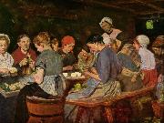 Max Liebermann Women in a canning factory painting